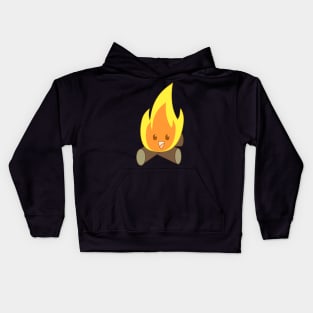 kawaii campfire Kids Hoodie